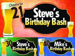 Beer Birthday Banner