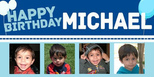 Four Picture Birthday Banner