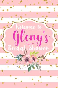 Pink Striped Welcome Sign