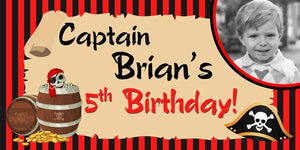 Pirate Captain Birthday Banner