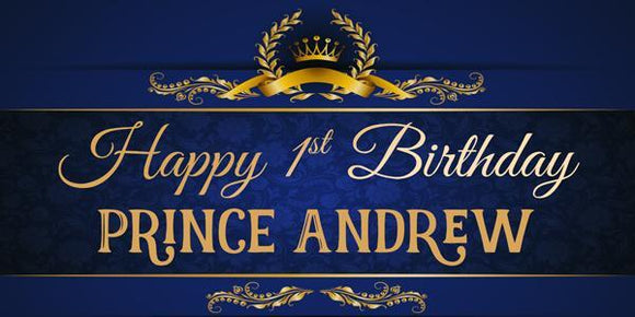 Prince Birthday Banner