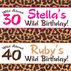 Wild About Birthday Banner